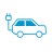 icon of electric car