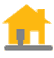 icon of a house with gas connection